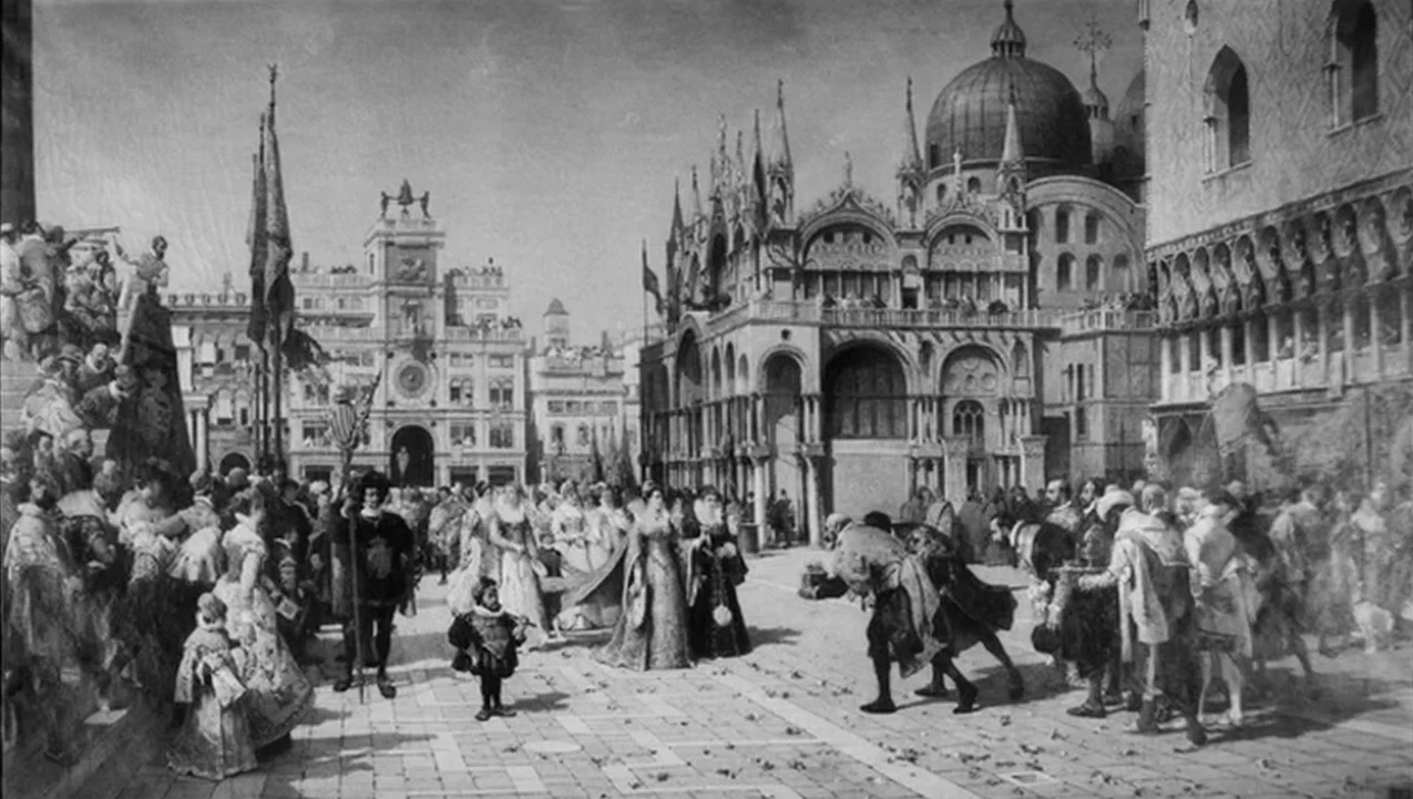 Veduta di Venezia - Palazzo del Ministro di Grazia e Giustizia, Roma